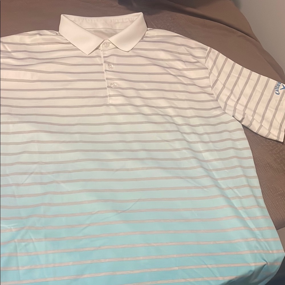 Callaway Striped Polo Shirt